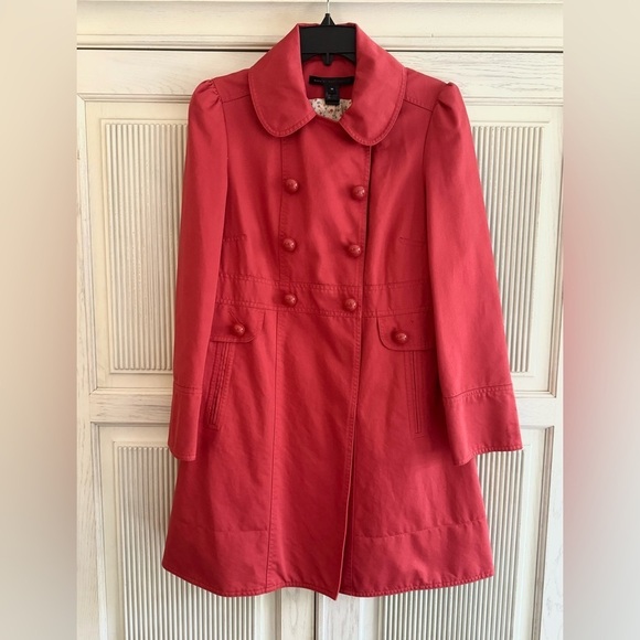 MARC by Marc Jacobs Womens Pink Cotton Double Breasted Jacket, Size M - Picture 1 of 14